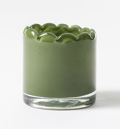 Bølge telysholder grønn Bølge telysholder grønn